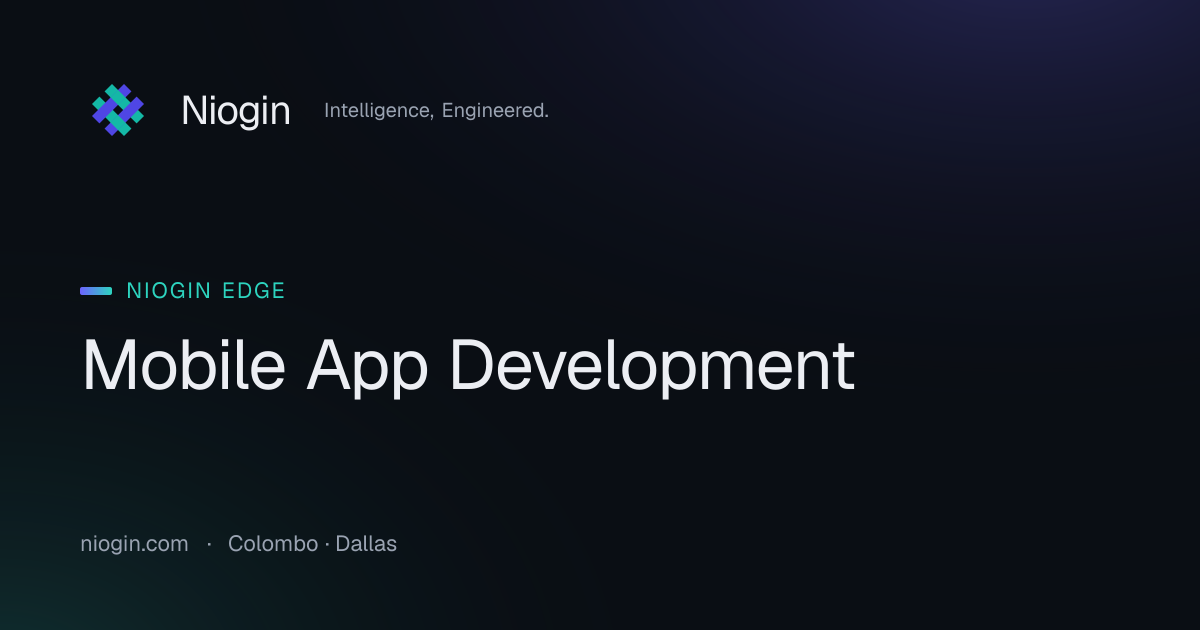Retail & Ecommerce Mobile App Development · Niogin
